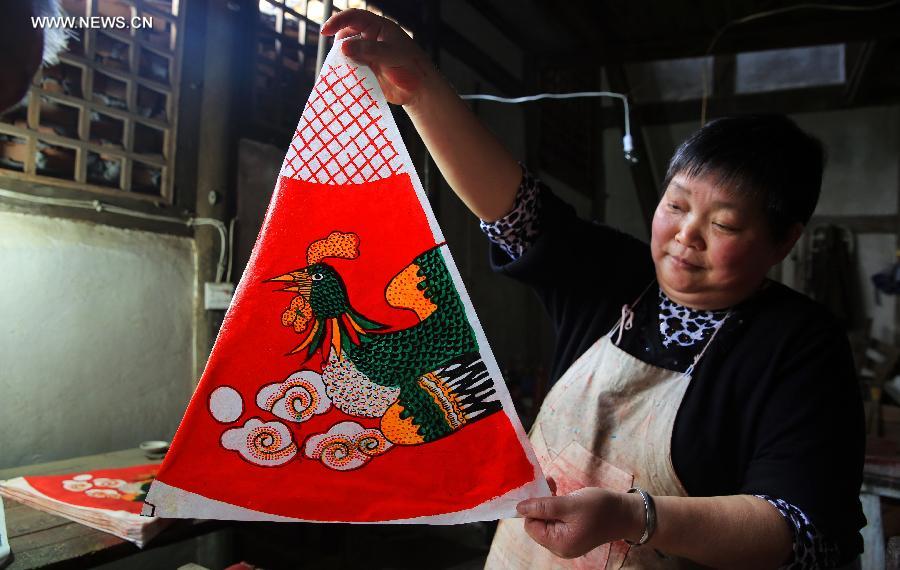 Oil paper umbrellas made in Sichuan