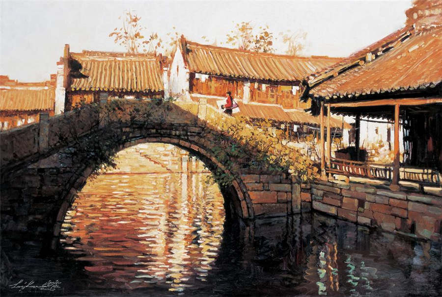 Watertown Wuzhen under painters' brush