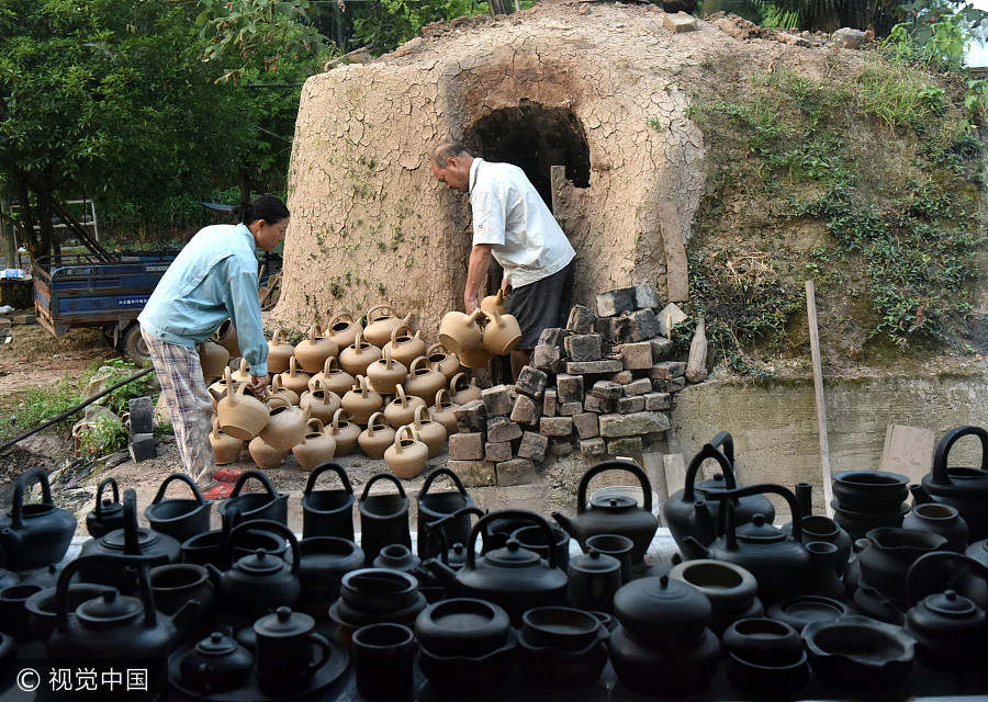 Inheritor's handmade clay teapots perfect for summer