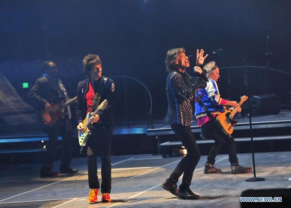 The Rolling Stones hold concert in Shanghai