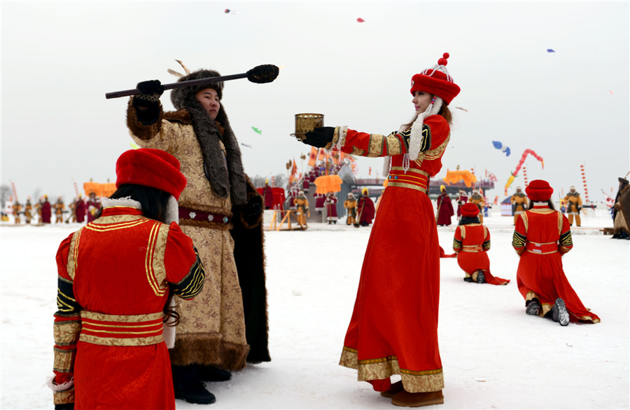 Winter fishing festival kicks off in NE China