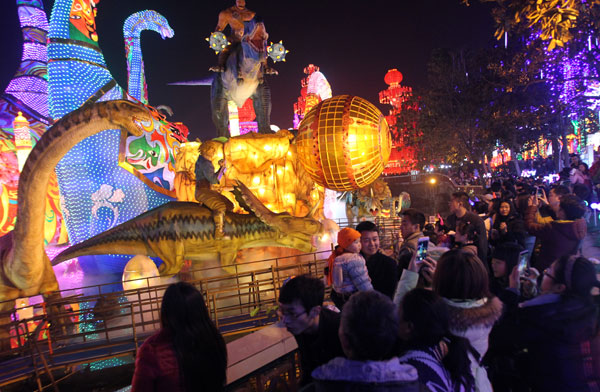 A sea of lanterns at Zigong festival