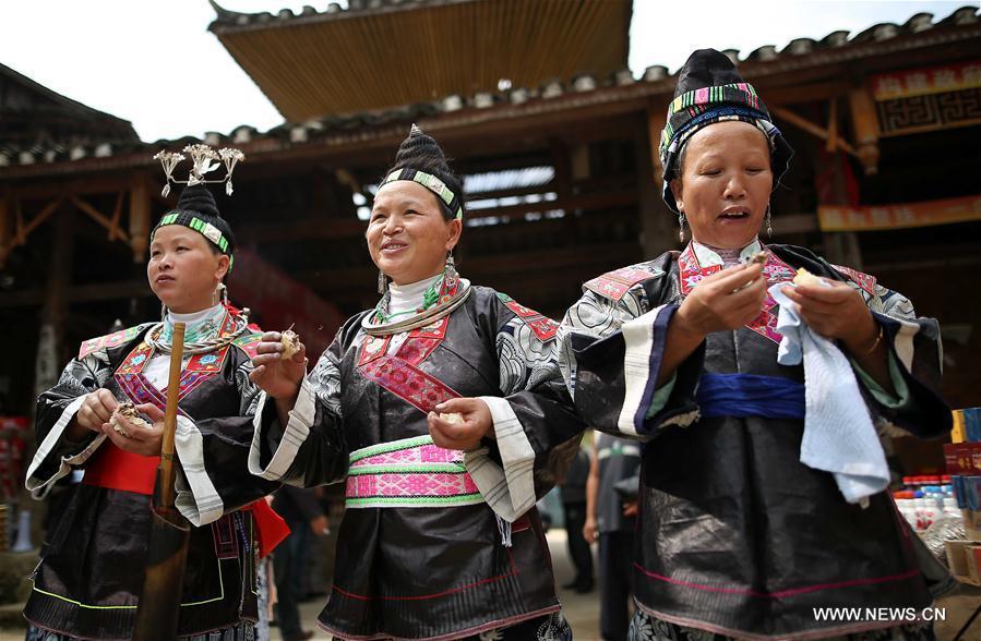 Villagers of Miao ethnic group celebrate 'Chixin' Festival