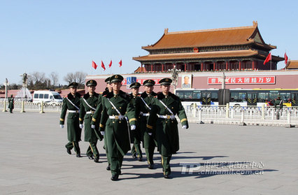 聚焦武警北京總隊兩會執勤哨兵