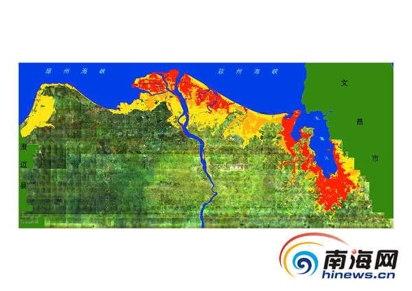 海南5市縣風暴潮風險區劃圖公開 標注風險區