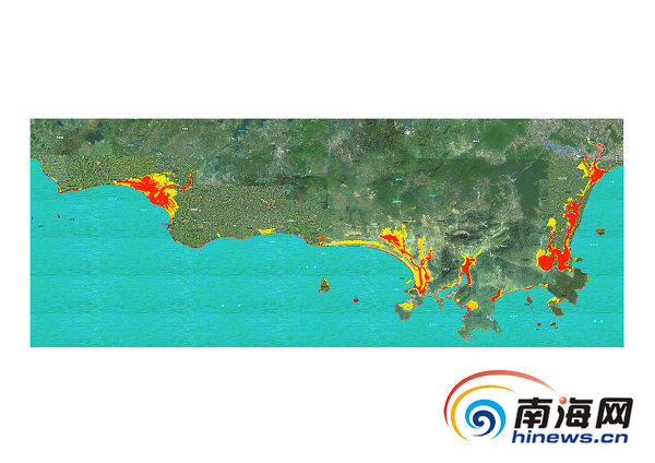 海南5市縣風暴潮風險區劃圖公開 標注風險區