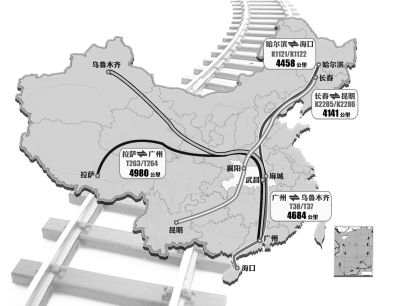 國內10趟超長途火車8趟過湖北 到拉薩的票最緊俏