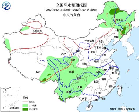 未來幾天兩股冷空氣影響我國 西南地區多陰雨