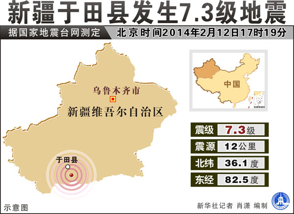 習近平李克強就和田地震指示