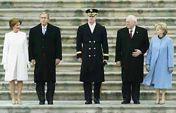 Bush takes the oath of office for second term