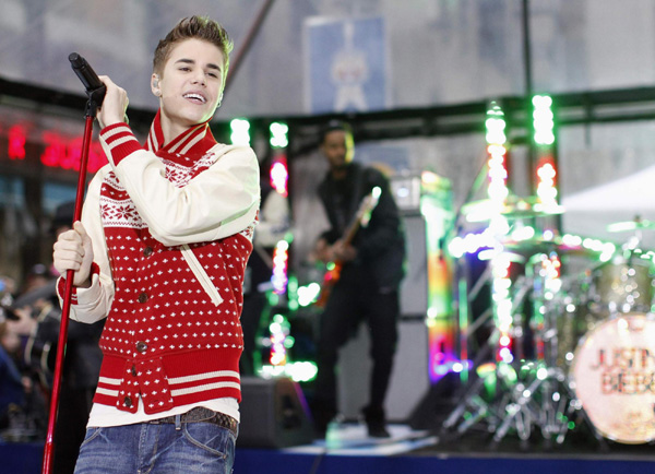 Justin Bieber performs on 'Today' show