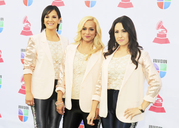 Singers arrive at Latin Grammy Awards