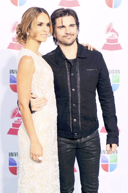 Singers arrive at Latin Grammy Awards