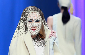 Swimming fashion trend show during China Fashion Week