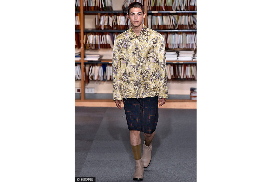 Men show for fashion brand Dries Van Noten in Paris