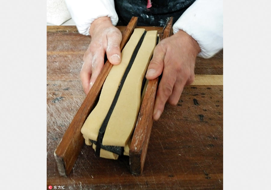 Traditional bean candy prepared for New Year