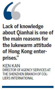 Qianhai land for sale to HK firms