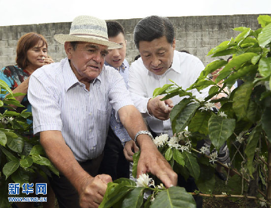 習近平走訪哥斯達黎加農戶