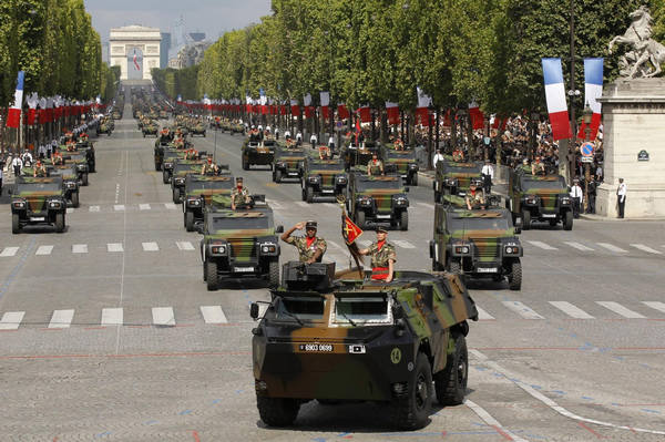 France marks Bastille Day with military parade