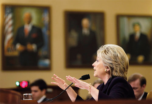 Hillary takes heat on Hill