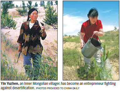 Determined entrepreneur turns desert home into lush garden