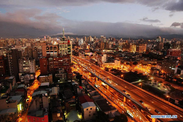 Night scenery of Taipei