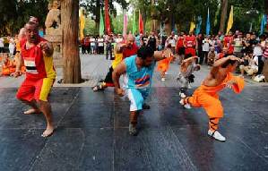 Shaolin martial arts performed in Taiyuan