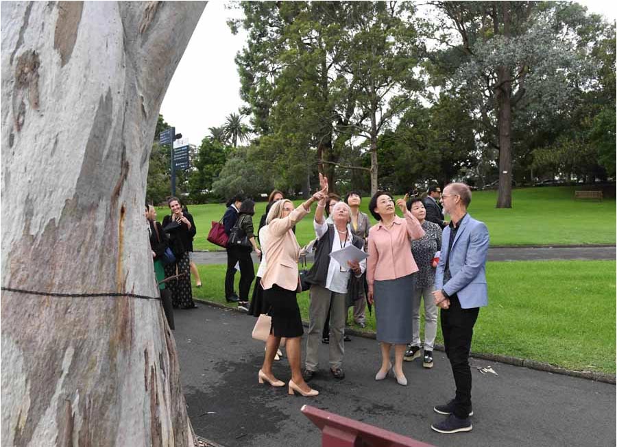 Wife of Chinese Premier given glimpse of Australian culture