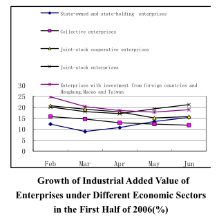 Dynamic Data on China's Macro Economy for the First Half of 2006