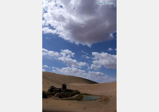 Dunhuang shows natural beauty after rainfall in NW China