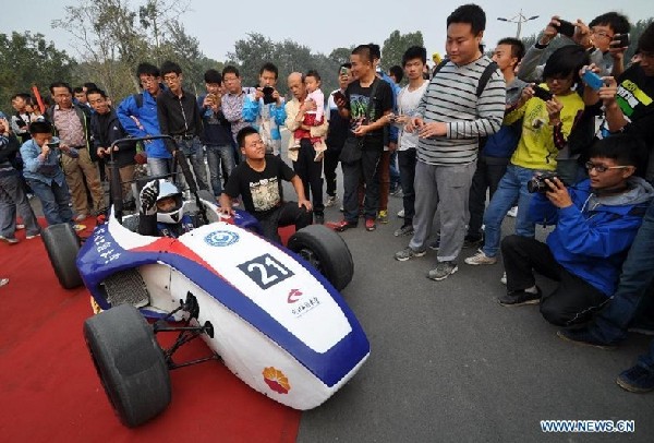 Student makes formula car for 4th Formula SAE of China