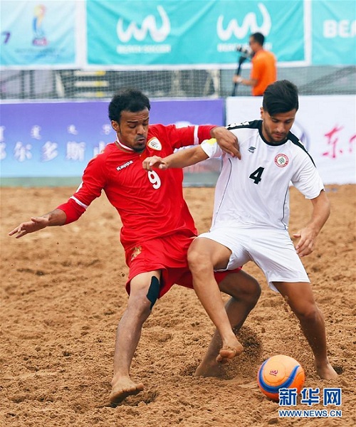 Beach soccer tournament kicks off in Ordos