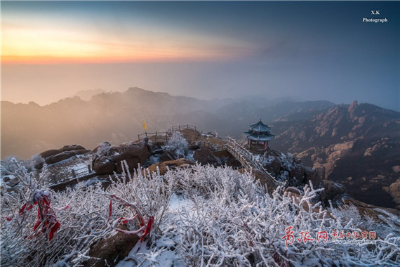 Breathtaking sunrise at Laoshan District in Qingdao