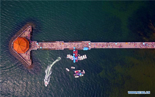 Scenery of Zhanqiao Pier in Qingdao