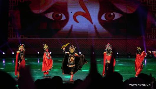 Contestants perform at China Acrobatics Golden Chrysanthemum Awards