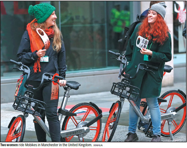 Mobike rolls out cycles in London