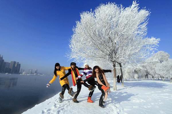 NE China turns pretty in white