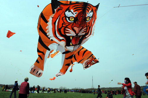 kites fly high in Weifang