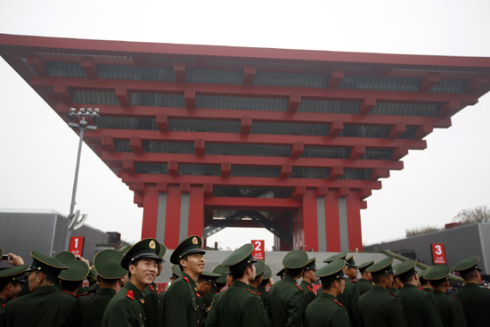 Visitors at Shanghai World Expo