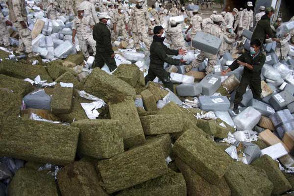 134 tons of marijuana burnt in Mexico