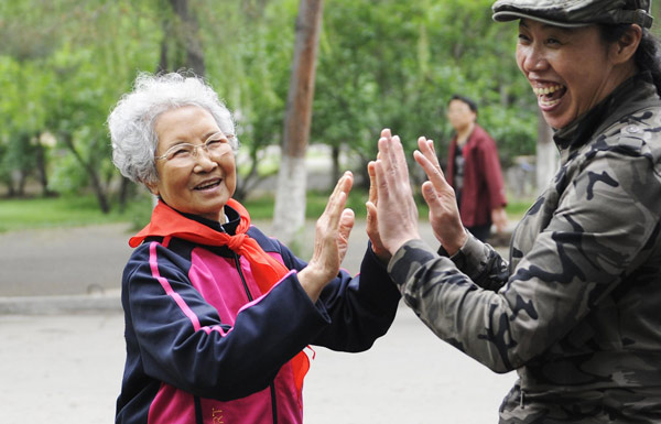 Elderly celebrate own Children's Day