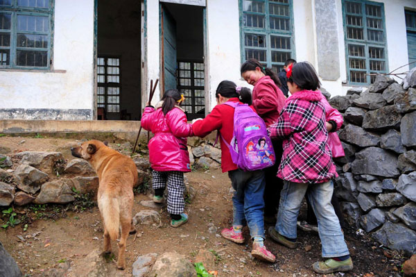 Crippling walk to school for polio girl