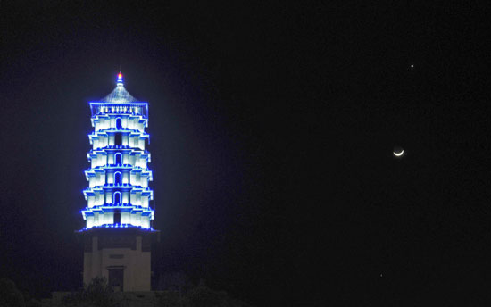 Porcelain tower in Jingdezhen