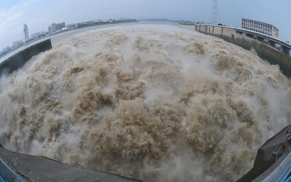 Floodwater discharged to meet flood peak