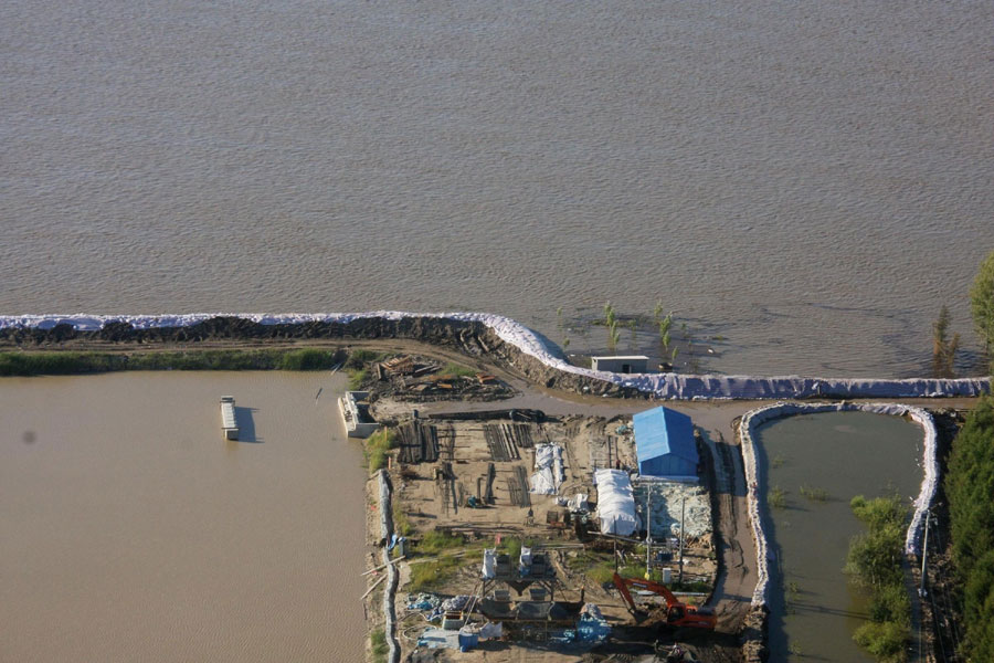 Relief efforts for flood area in NE China