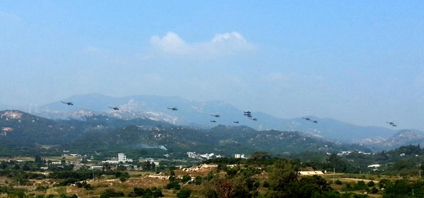 Military drill in East China