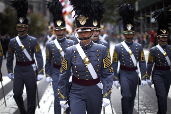 US honors its veterans with ceremonies, parades