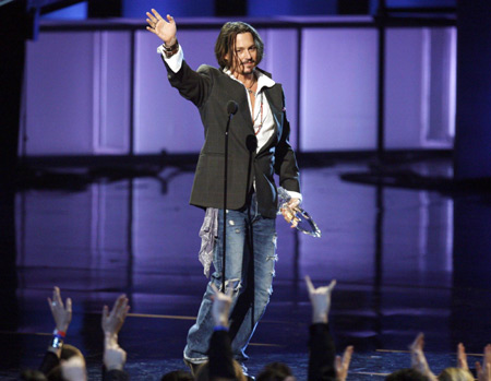 Celebrities at the 2010 People's Choice Awards in L.A.