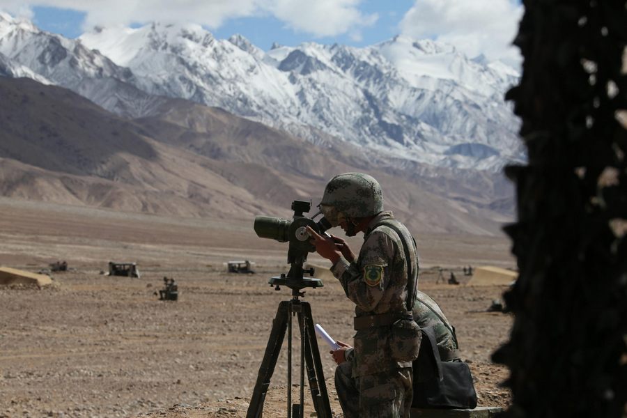 Chinese military might displayed on plateau