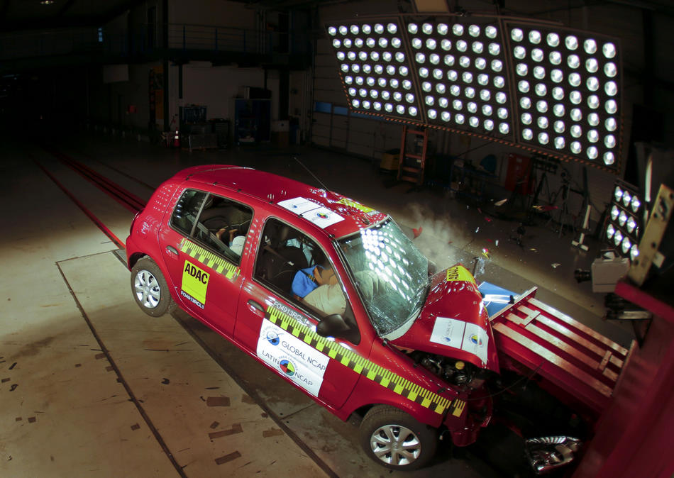 Car crash-test in Landsberg